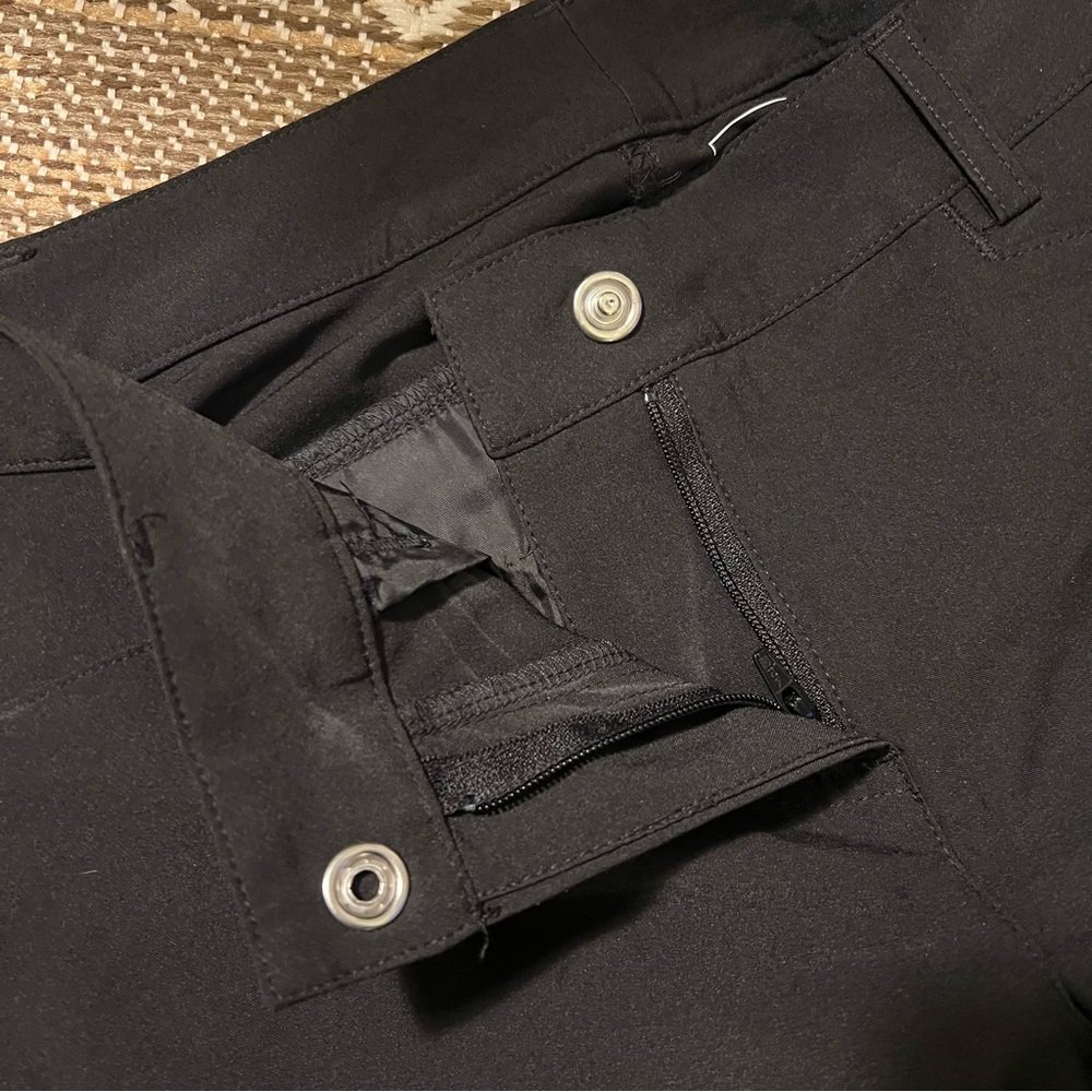 NWT Slazenger 0 Golf Black Button Closure Tech Pants Women's - Picture 5 of 7